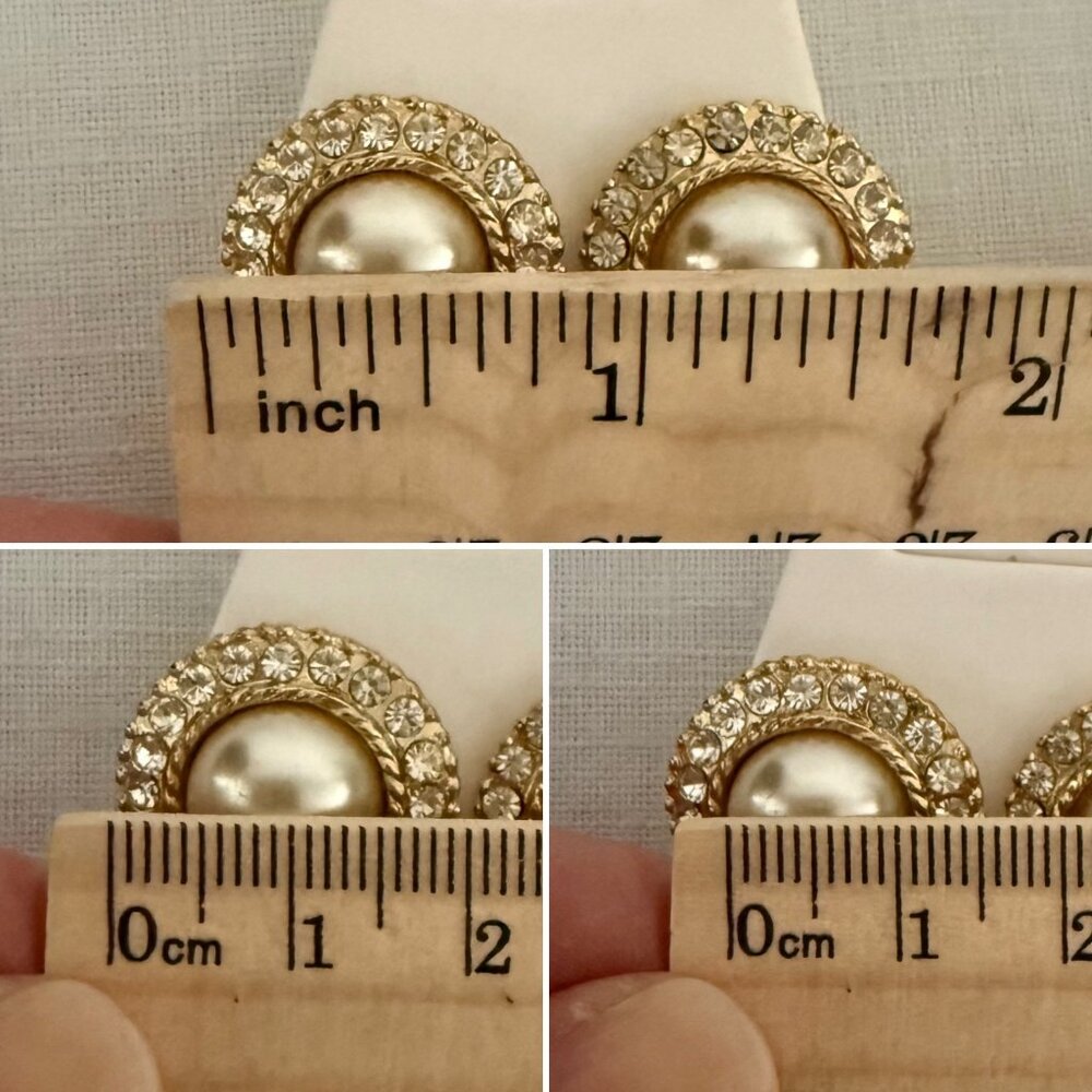 Vintage 1980s Hand Knotted Faux Pearl Necklace Set 14K GF Clasp 30in - Picture 13 of 16